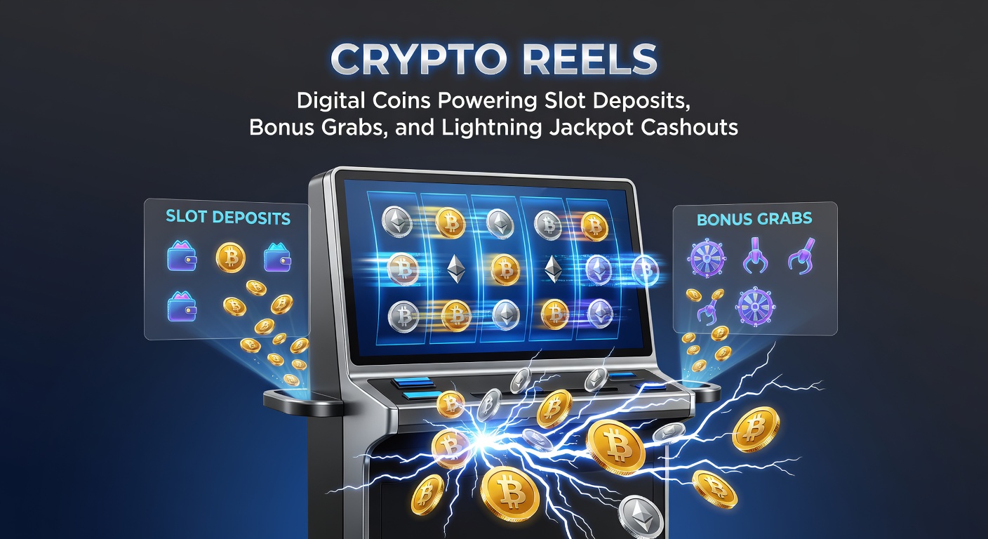 Lightning-fast crypto cashout animation showing jackpot winnings converting to digital coins and withdrawing instantly