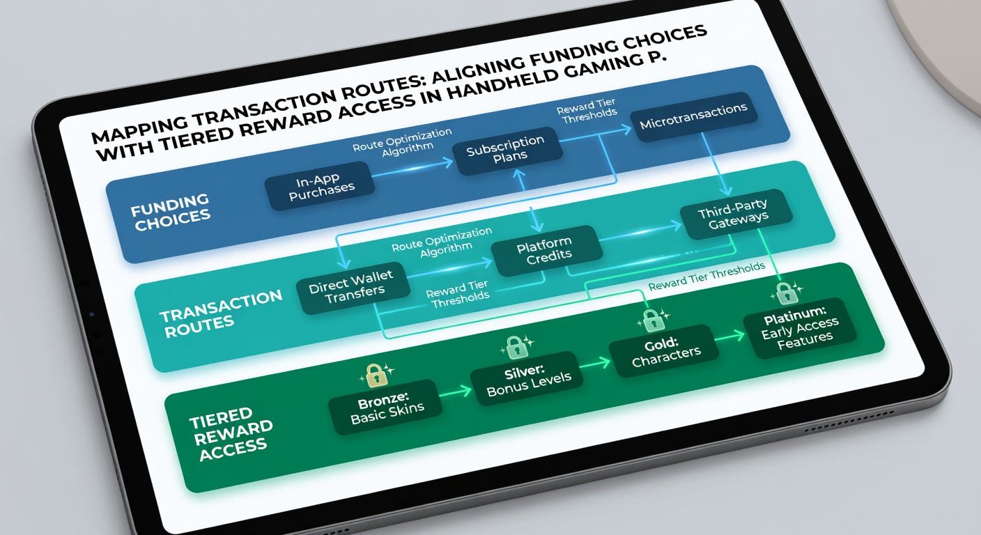 Illustration of tiered reward access linked to mobile payment routes