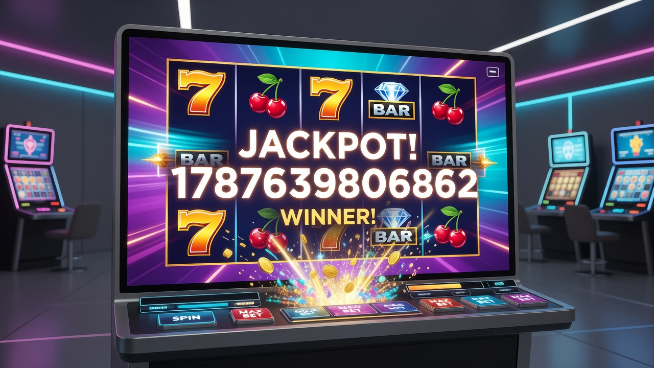 Players engaging with online slots on mobile devices in a casino setting