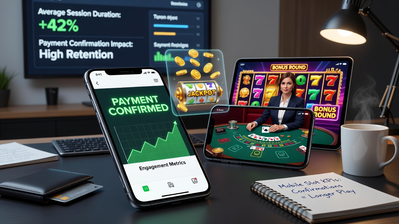 Live dealer table interface on mobile device showing active player balance after payment confirmation