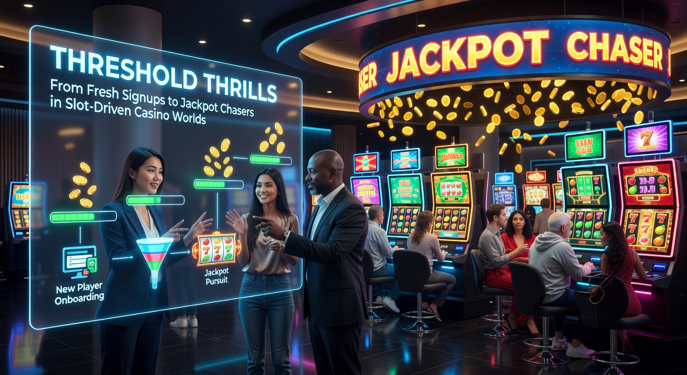 Thrilling close-up of a jackpot wheel spinning wildly on a slot screen, with a player's balance climbing toward a massive progressive prize amid flashing lights and celebratory animations