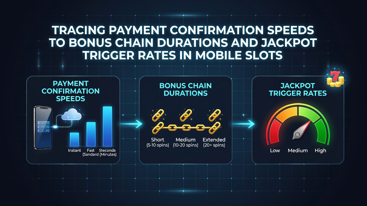 Analytics dashboard displaying jackpot trigger rates alongside bonus duration metrics in mobile casino platform