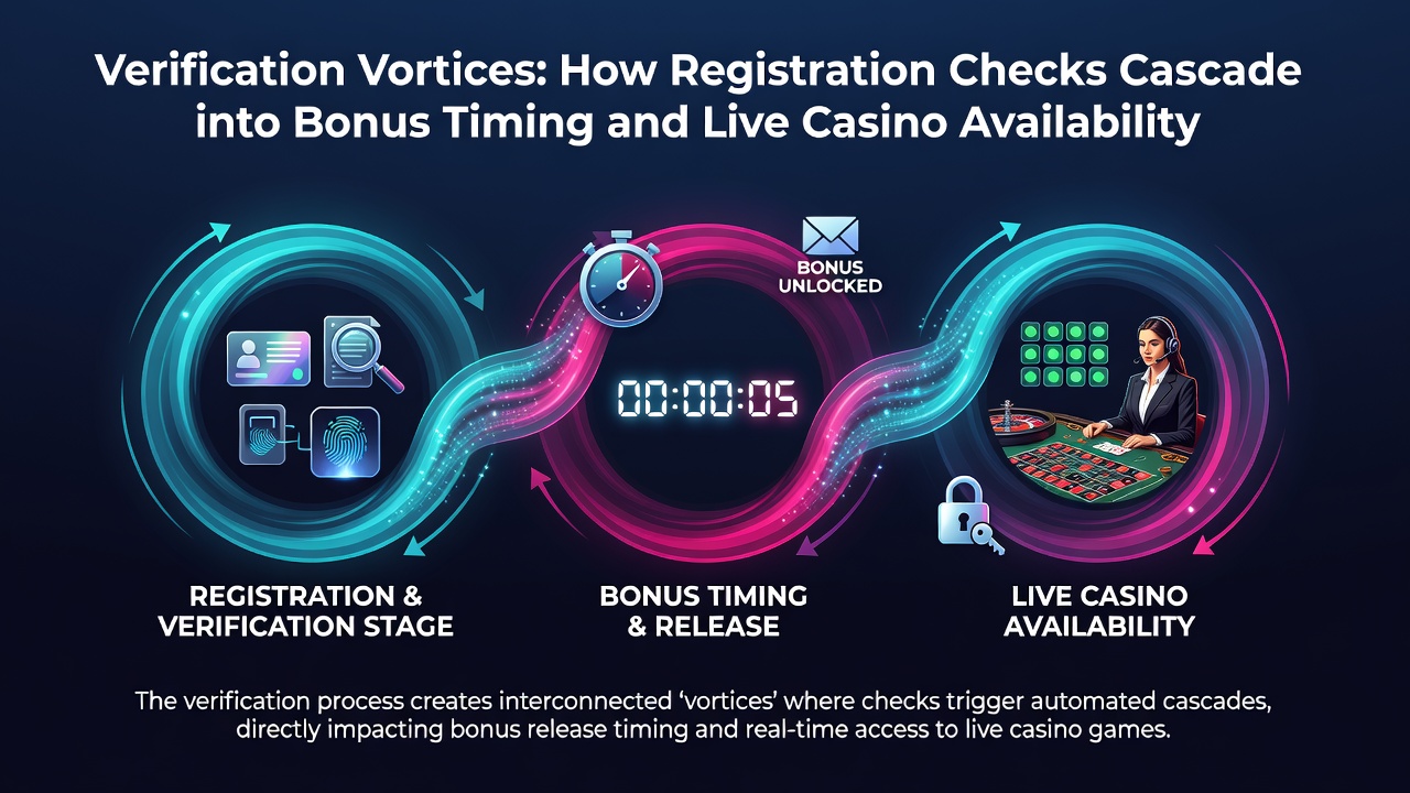 Live casino interface on mobile device with verification status indicators